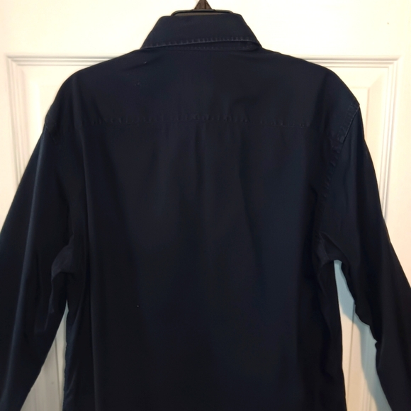 Profuomo Sky Blue Slim Fit Twill Cotton Button Front Shirt - Picture 6 of 9